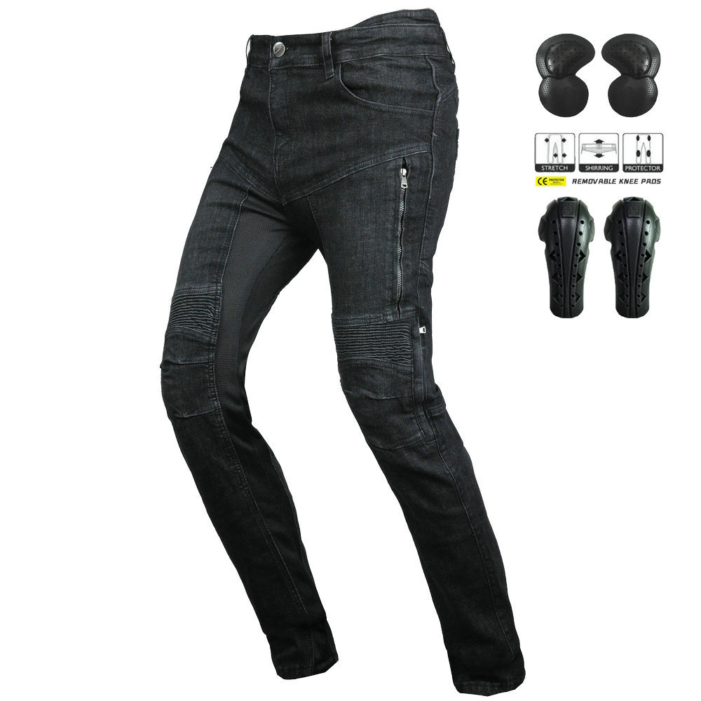 Motorcycle Gear For Summer - Motorcycle Jeans Breathable High-waisted Motorcycle Riding