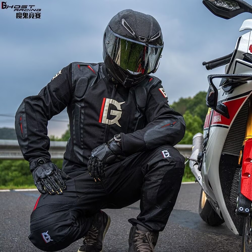 Motorcycle Gear With Airbag - Motorcycle Racing Suit Set with Airbag