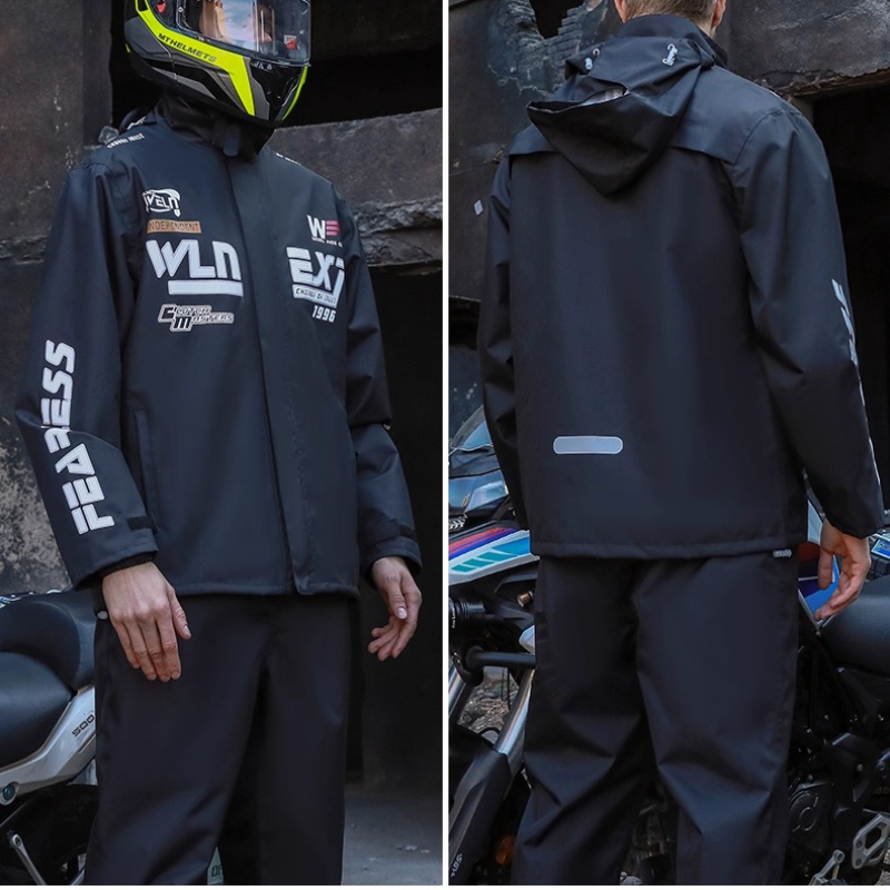 Men's Motorcycle Raincoat Suit - Motorcycle Gear Full Suit ulasan dan harga