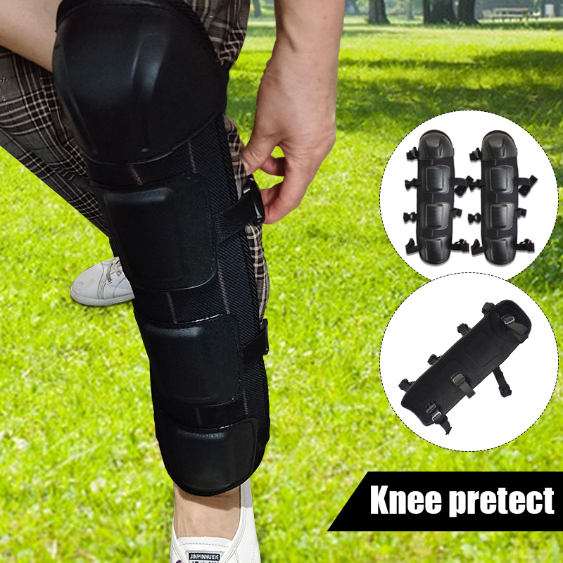 2Pcs Black Leg Protector With  - Knee Guard Hard ulasan dan harga