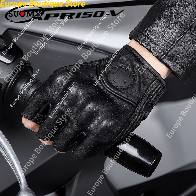 Retro Half Finger Motorcycle G - Motorcycle Gear For Summer ulasan dan harga