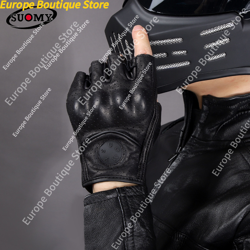 Retro Half Finger Motorcycle G - Motorcycle Gear For Summer ulasan dan harga