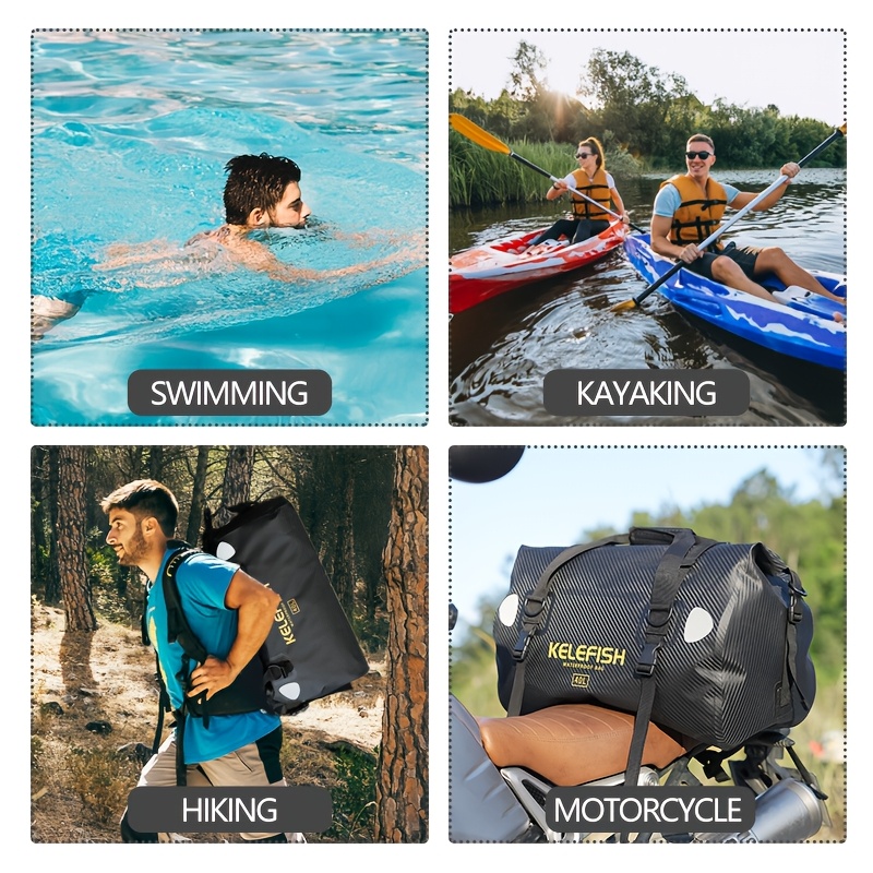 Waterproof Dry Duffel Bag Moto - Motorcycle Gear With Airbag ulasan dan harga