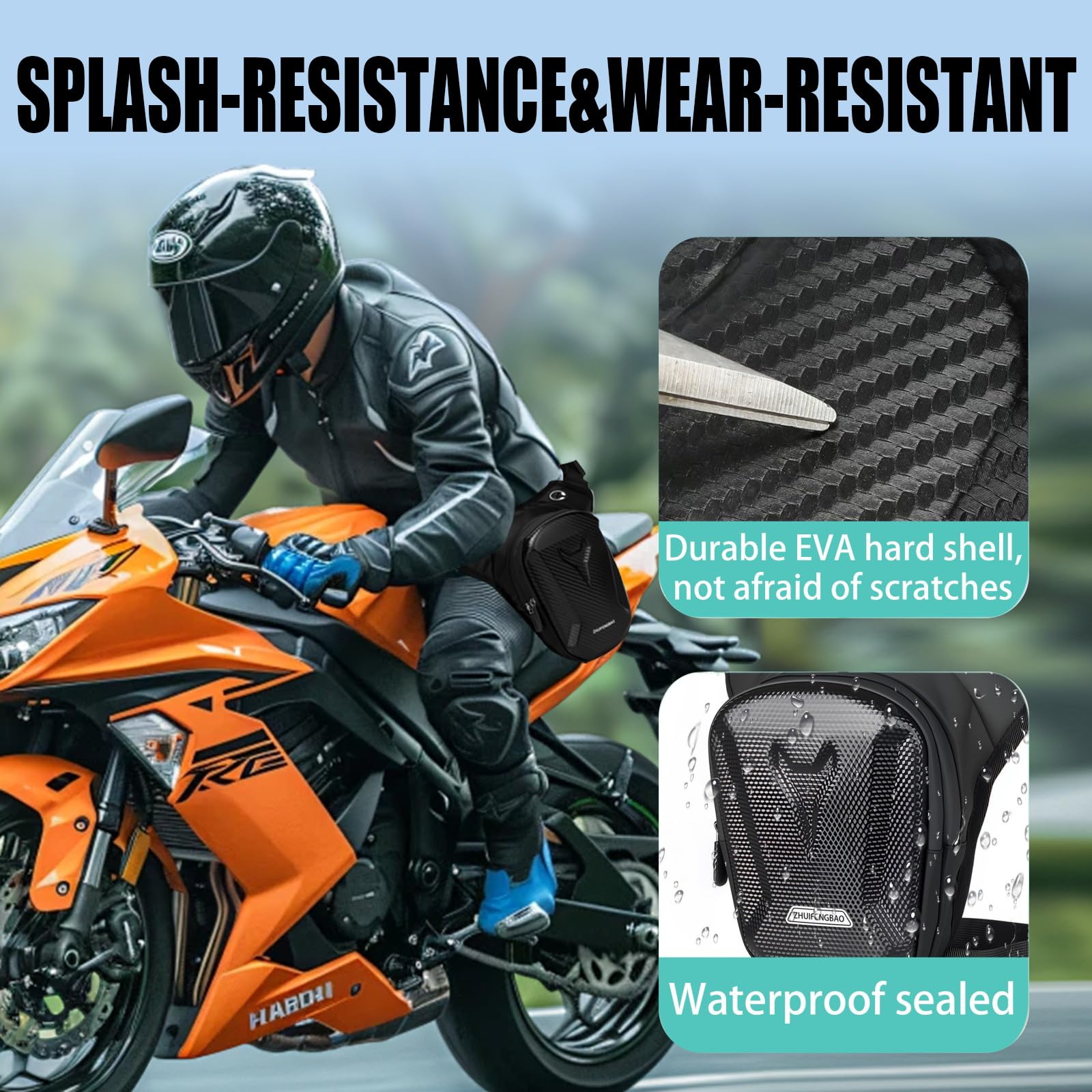 Waterproof Motorcycle Drop Leg - Motorcycle Gear Companies ulasan dan harga