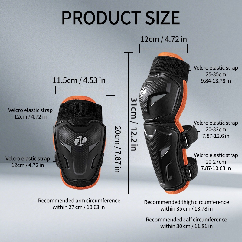 JCAA Children Knee Elbow Guard - Knee Guard Hard ulasan dan harga