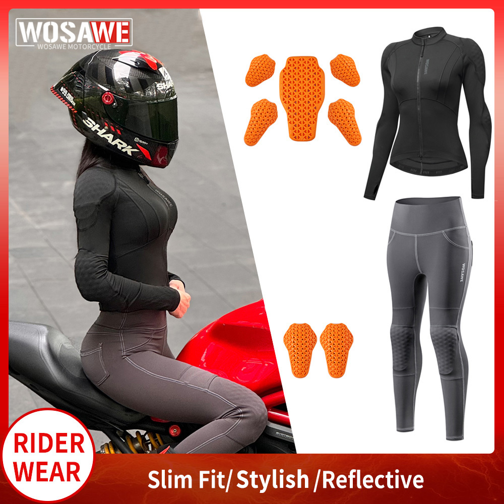 WOSAWE Women Motorcycle Jacket - Motorcycle Gear Full Suit ulasan dan harga