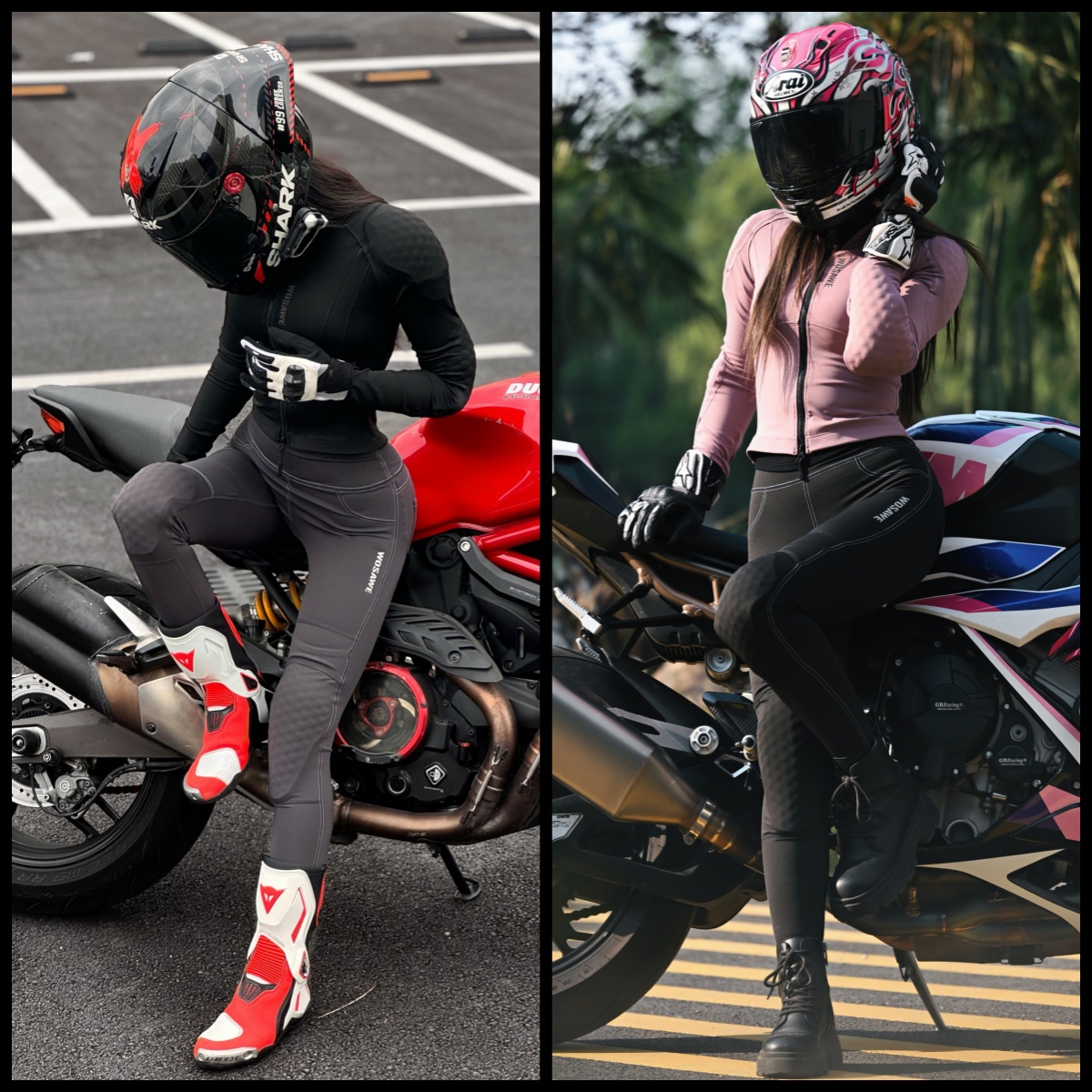 WOSAWE Women Motorcycle Jacket - Motorcycle Gear Full Suit ulasan dan harga