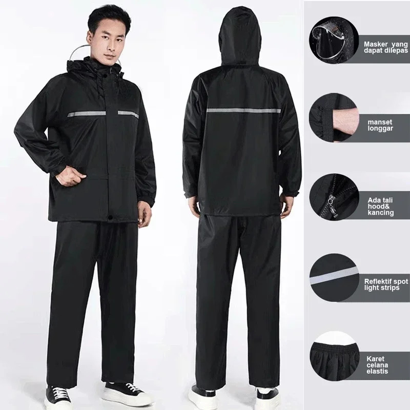 Full Body Storm Protection Ref - Motorcycle Gear Full Suit ulasan dan harga