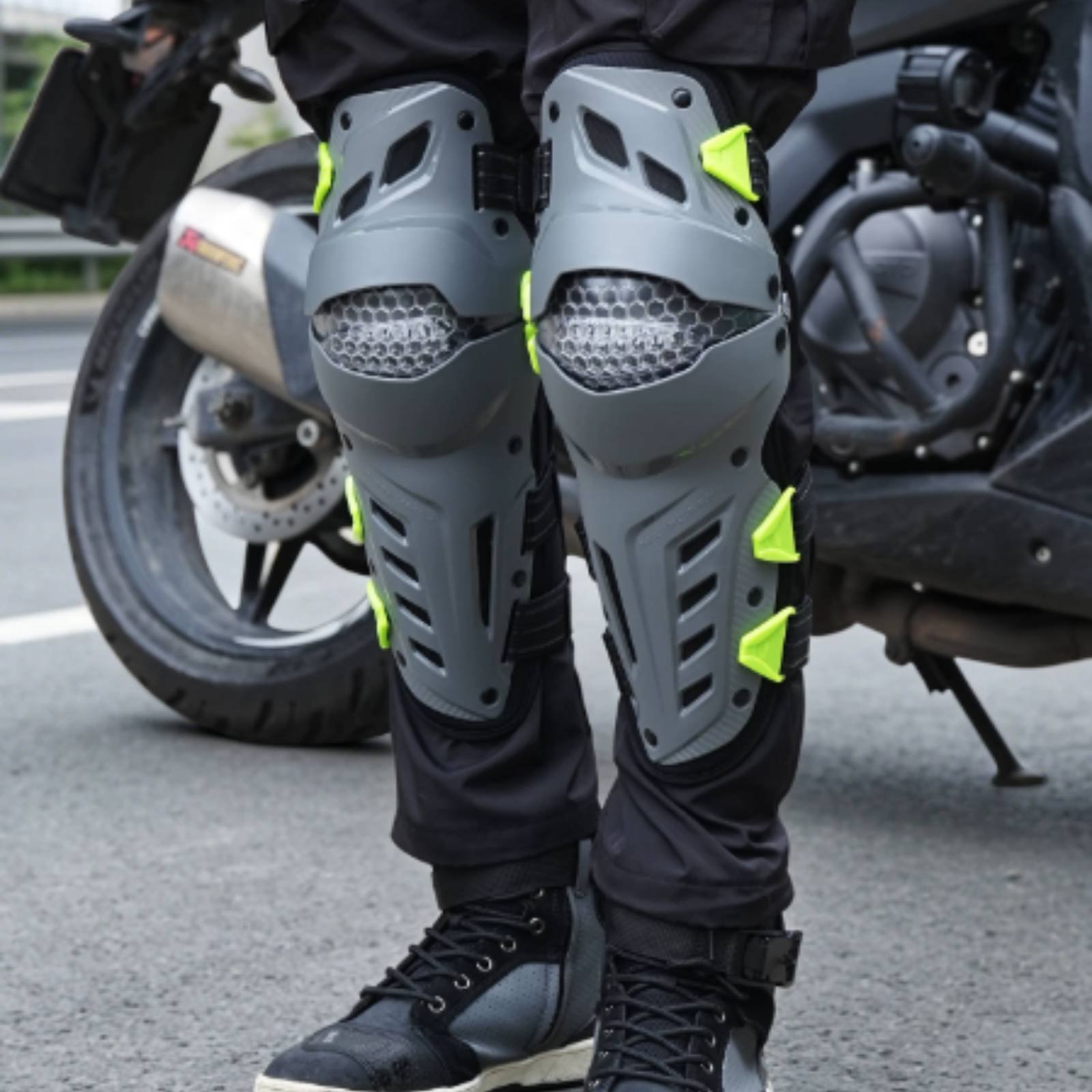 Motorcycle Knee Pads Anti-Fall - Knee Guard Hard ulasan dan harga