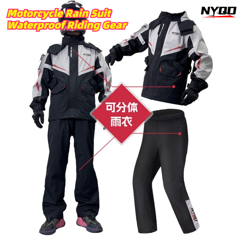 Motorcycle Rain Suit Waterproo - Motorcycle Gear Full Suit ulasan dan harga