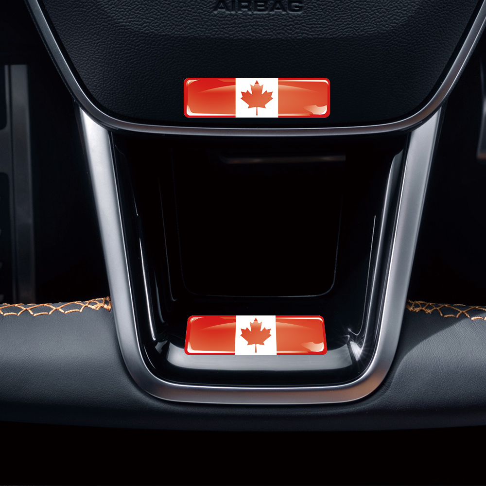 Canada Flag 3D Epoxy Resin Dec - Motorcycle Gear Canada ulasan dan harga