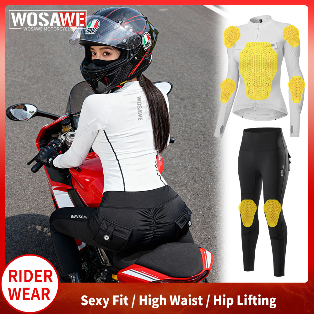 WOSAWE Women Motorcycle Jacket - Motorcycle Gear Full Suit ulasan dan harga
