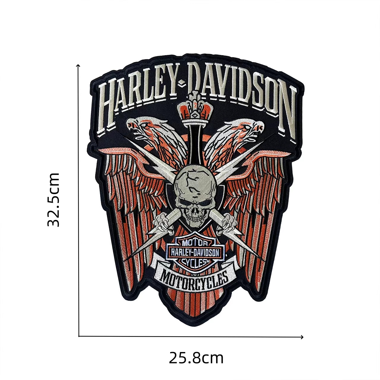 Leather Jacket Patch Label Bac - Motorcycle Gear Harley Davidson ulasan dan harga