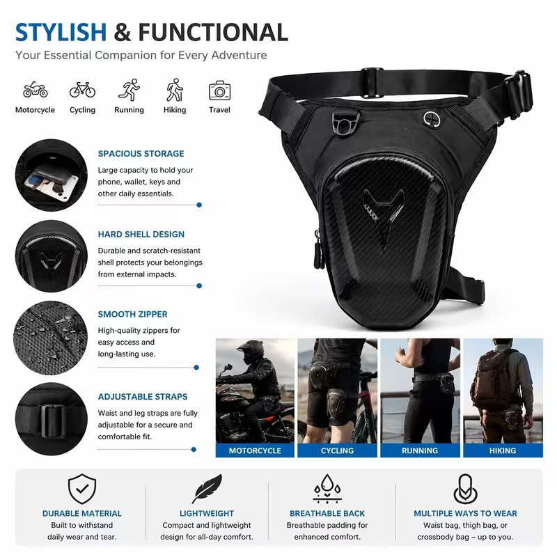 Motorcycle Leg Tank Bag Waterp - Motorcycle Gear Companies ulasan dan harga